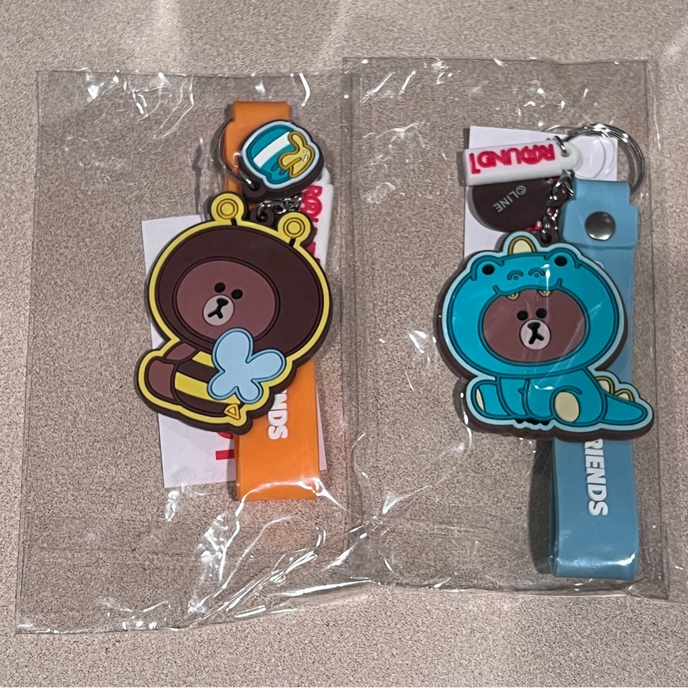 Round 1 Line Friends Keychain bundle